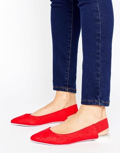 Туфли с острым носком и ремешком через пятку ALDO - Красный