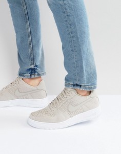Бежевые кроссовки Nike Air Force 1 Ultra Flyknit 817419-200 - Фиолетовый
