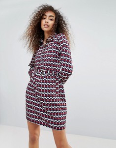 Платье-рубашка с принтом Brave Soul Hilda - Красный