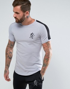 Серая облегающая футболка Gym King - Серый