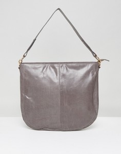 Кожаная сумка-седло со съемным ремешком Urbancode - Серый
