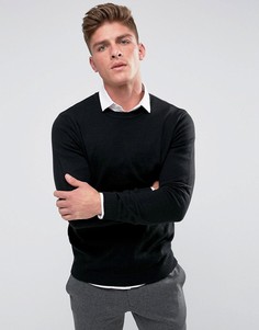 Черный джемпер с круглым вырезом ASOS - Черный