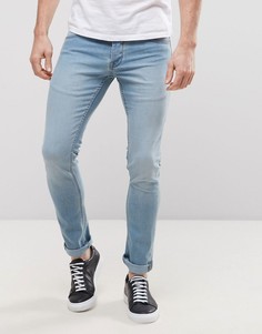 Светлые зауженные джинсы Solid - Синий