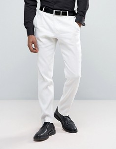 Узкие льняные брюки Selected Homme - Белый