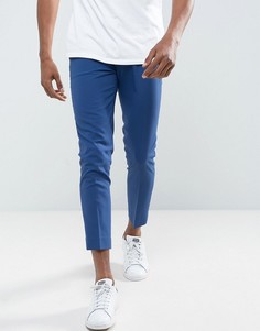 Укороченные супероблегающие брюки синего цвета ASOS - Синий