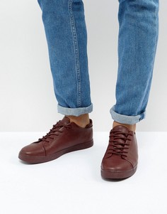 Бордовые кроссовки на шнуровке ASOS - Красный
