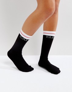 Носки с логотипом и добавлением хлопка Calvin Klein Moder - Черный