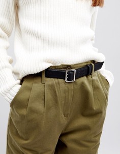 Ремень с пряжкой Pieces - Черный