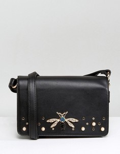 Сумка через плечо со стрекозой New Look - Черный