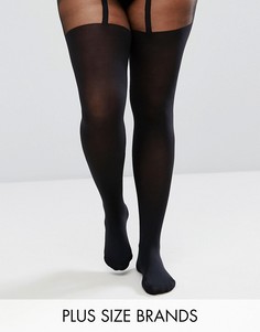 Колготки с эффектом подвязок Pretty Polly Plus - Черный