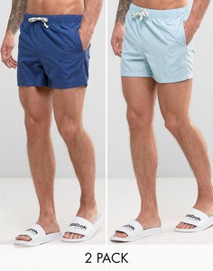 2 синих коротких шортов для плавания ASOS - СО СКИДКОЙ - Мульти