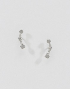 Серьги-гвоздики ASOS - Серебряный