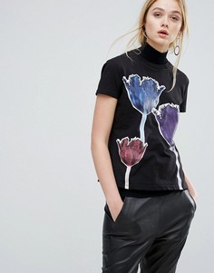 Футболка с принтом Sportmax Code Adatti - Черный