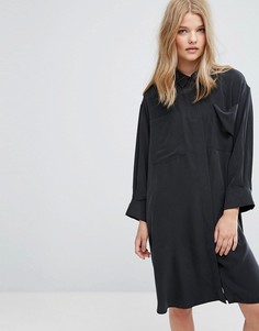 Платье Weekday Peach Feel - Черный