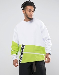 Свитшот оверсайз с ярким принтом ASOS - Белый
