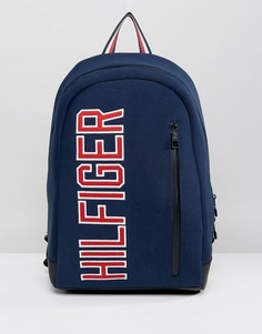Темно-синий рюкзак с большим логотипом Tommy Hilfiger - Темно-синий