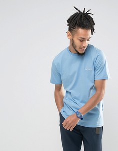 Синяя футболка с вышитым логотипом Carhartt WIP - Синий