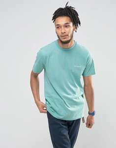 Зеленая футболка с вышитым логотипом Carhartt WIP - Зеленый