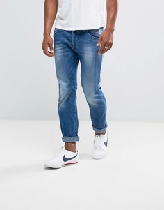 Выбеленные узкие джинсы Diesel Belther 841E - Синий