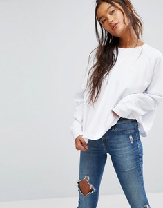Свободный свитшот ASOS - Белый