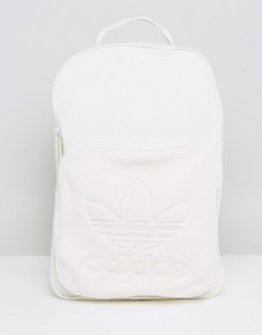 Флисовый рюкзак кремового цвета Adidas Originals - Белый