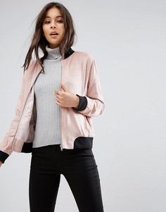 Куртка из искусственной замши в рубчик Missguided - Розовый