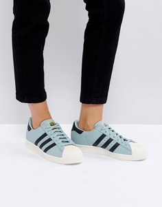 Зеленые кроссовки adidas Originals Superstar 80S - Зеленый
