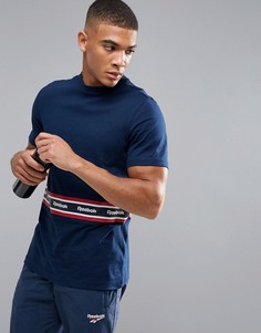 Футболка Reebok - Темно-синий