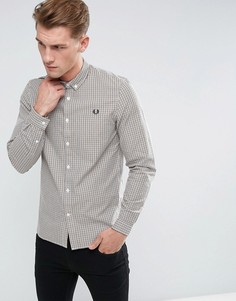 Желтая рубашка в клетку Fred Perry - Желтый