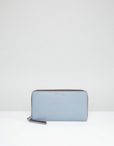 Большой кошелек с круговой молнией Calvin Klein - Серый