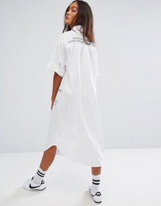 Платье-рубашка с принтом STYLENANDA - Белый