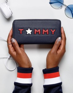 Кошелек на молнии с логотипом Tommy Hilfiger - Черный