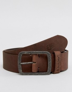 Коричневый кожаный ремень Dickies Eagle Lake - Коричневый