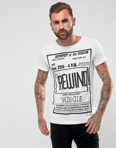 Футболка с принтом Rewind Diesel T-Diego-DC-QE - Белый