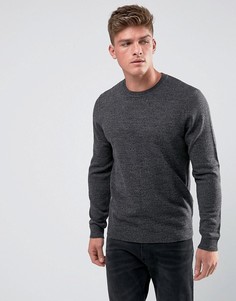 Темно-серый джемпер с круглым вырезом ASOS - Серый