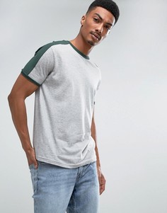 Футболка со вставками Brave Soul Ringer - Серый