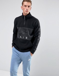 Черный свитшот с молнией до груди Nike Air 861620-010 - Черный