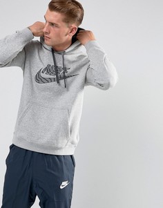 Худи серого цвета Nike 861726-063 - Серый