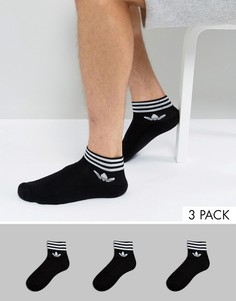 3 пары черных носков adidas Originals AZ5523 - Черный