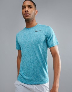 Голубая футболка Nike Training Pro HyperDry 832835-411 - Синий