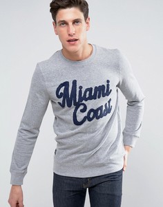 Свитер с круглым вырезом Threadbare Miami - Серый