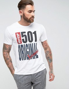 Футболка с оригинальным принтом Levis 501 - Белый Levis®