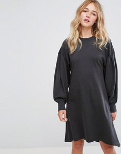 Трикотажное платье миди Monki - Черный