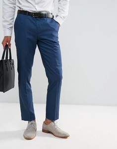 Голубые брюки узкого кроя Burton Menswear - Синий