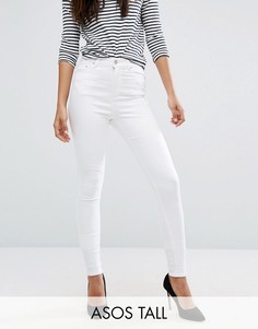 Белые джинсы скинни ASOS TALL RIDLEY - Белый