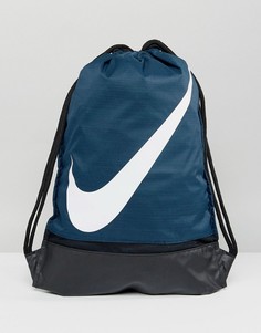 Темно-синяя спортивная сумка-мешок Nike BA5424-454 - Темно-синий