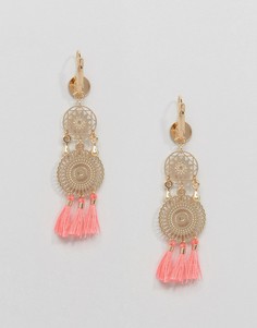Серьги-подвески с кисточками ASOS - Золотой