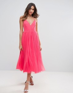 Платье миди из тюля ASOS - Фиолетовый