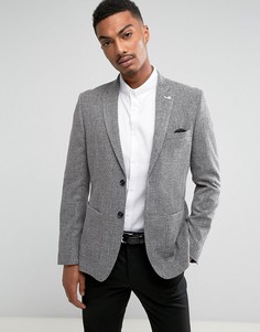 Узкий блейзер Burton Menswear - Серый