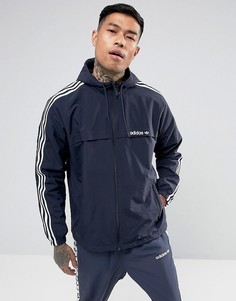 Синяя ветровка с 3 полосками adidas Originals BR2147 - Синий